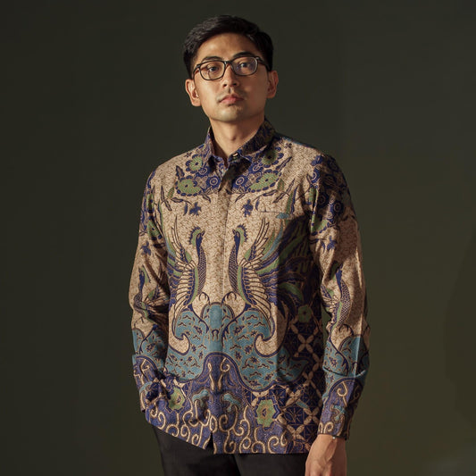 Hiraga - Mandalas Kemeja Batik Pria Premium Lengan Panjang