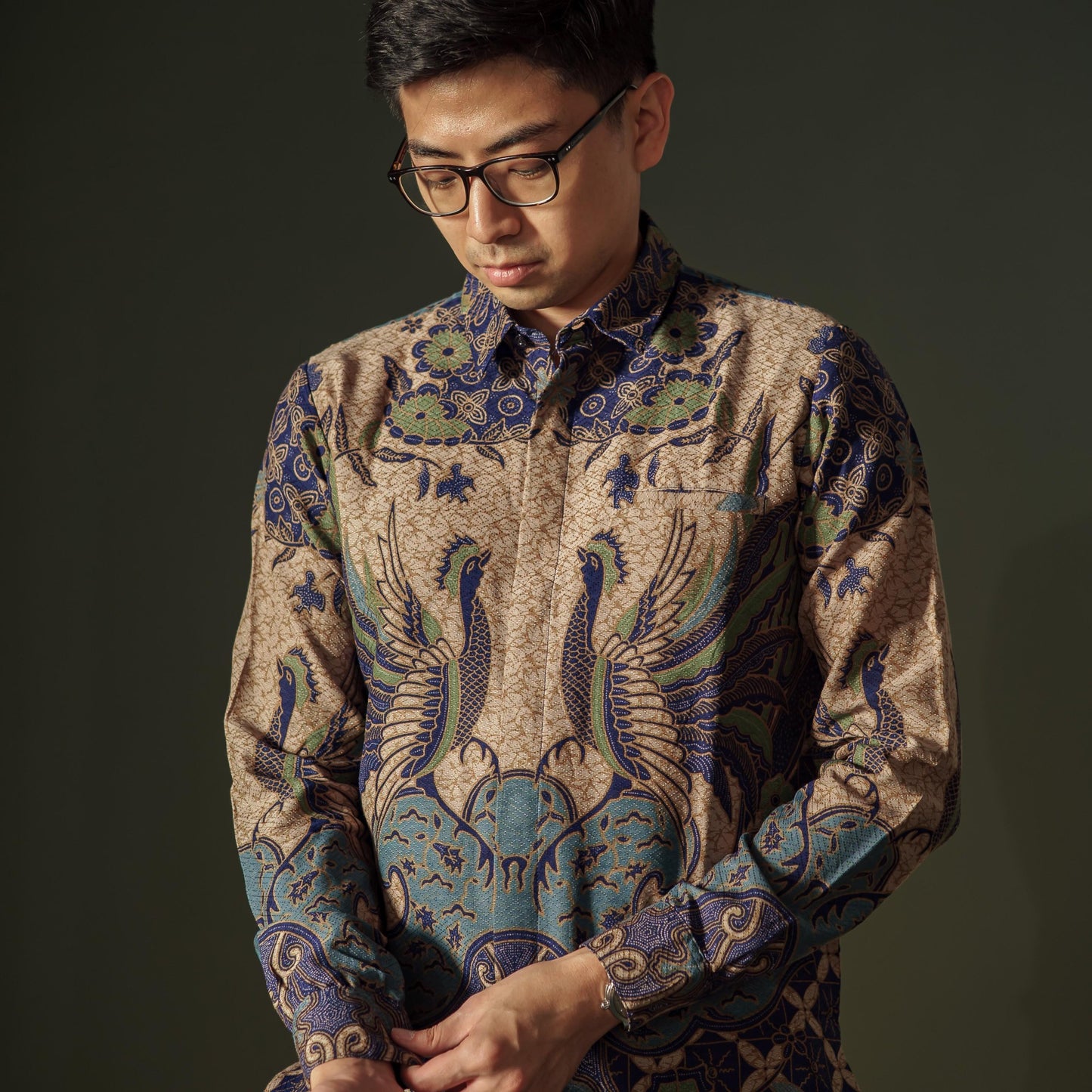 Hiraga - Mandalas Kemeja Batik Pria Premium Lengan Panjang