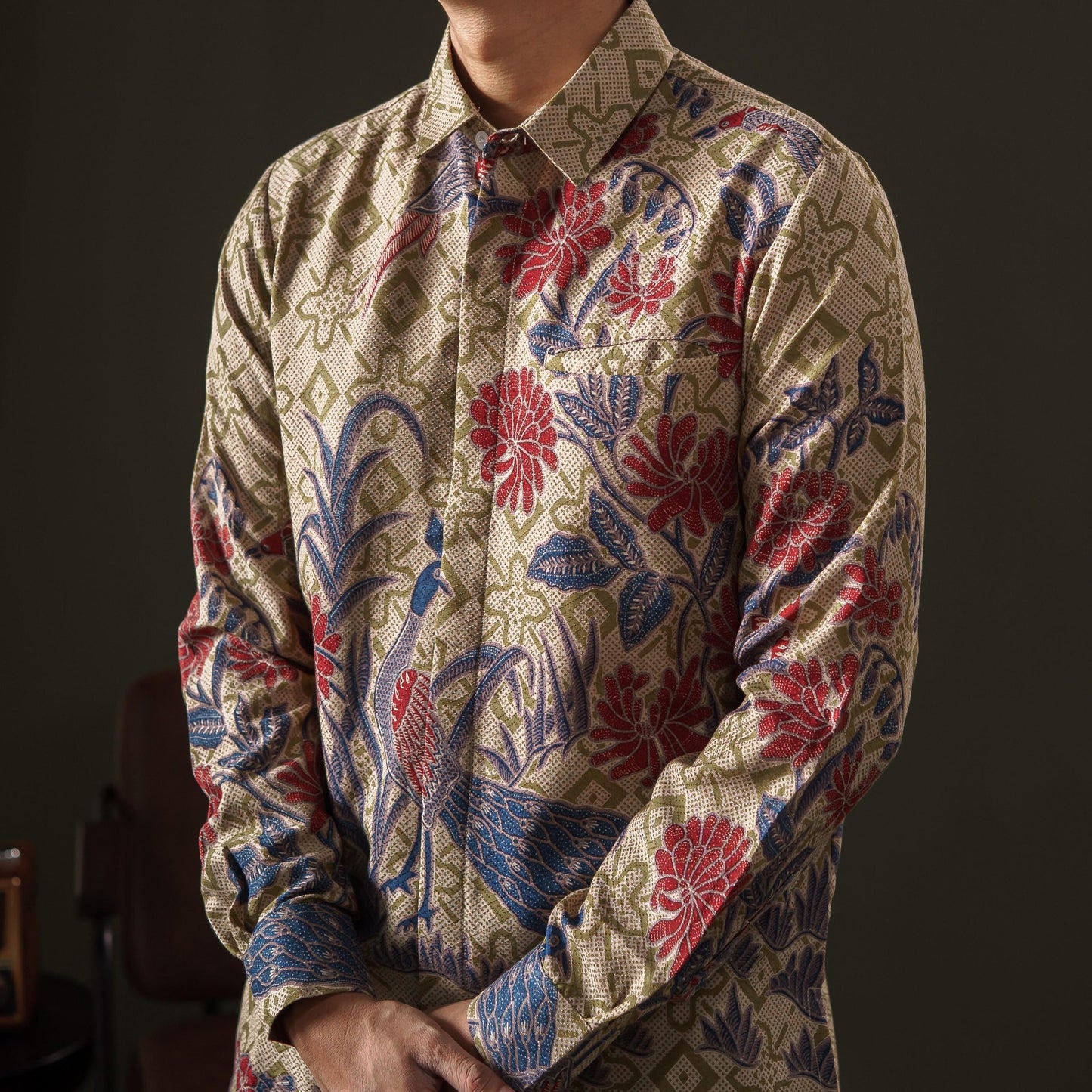 Coreta - Mandalas Kemeja Batik Pria Premium Lengan Panjang