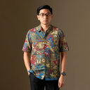 Elodara - Mandalas Premium Men’s Short Sleeve Batik Shirt - Mandalas
