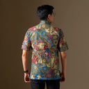 Elodara - Mandalas Premium Men’s Short Sleeve Batik Shirt - Mandalas