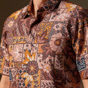 Eloning - Mandalas Premium Men’s Short Sleeve Batik Shirt - Mandalas