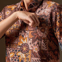 Eloning - Mandalas Premium Men’s Short Sleeve Batik Shirt - Mandalas