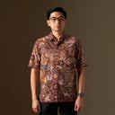 Eloning - Mandalas Premium Men’s Short Sleeve Batik Shirt - Mandalas