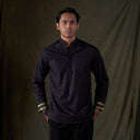 Emir Black - Mandalas Kemeja Koko Kurta Pria Premium Lengan Panjang - Mandalas