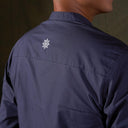 Emir Navy - Mandalas Kemeja Koko Kurta Pria Premium Lengan Panjang - Mandalas