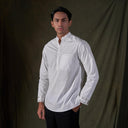 Emir White - Mandalas Kemeja Koko Kurta Pria Premium Lengan Panjang - Mandalas