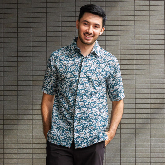 Blunawan - Mandalas Kemeja Batik Pria Premium Lengan Pendek