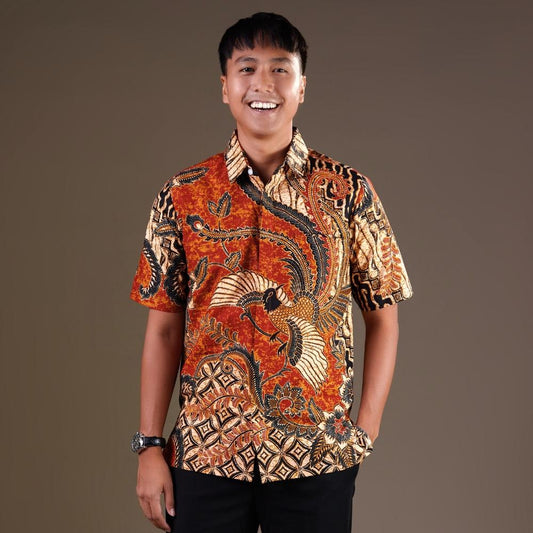 Soroning - Mandalas Premium Men's Short Sleeve Batik Shirt