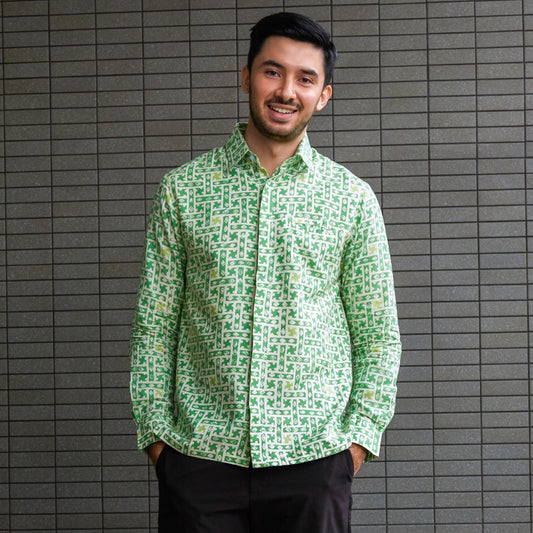 Sajau - Mandalas Kemeja Batik Pria Premium Lengan Panjang