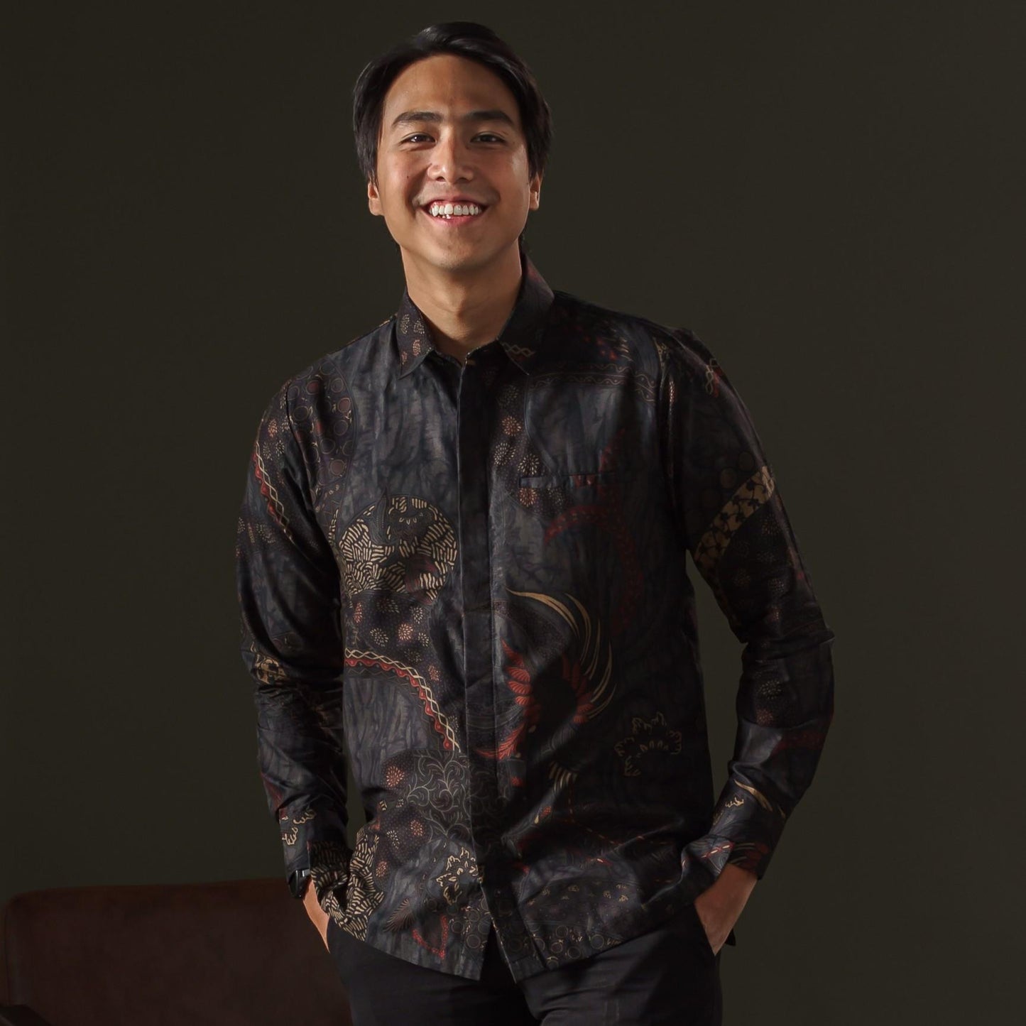 Seidon - Mandalas Kemeja Batik Pria Premium Lengan Panjang
