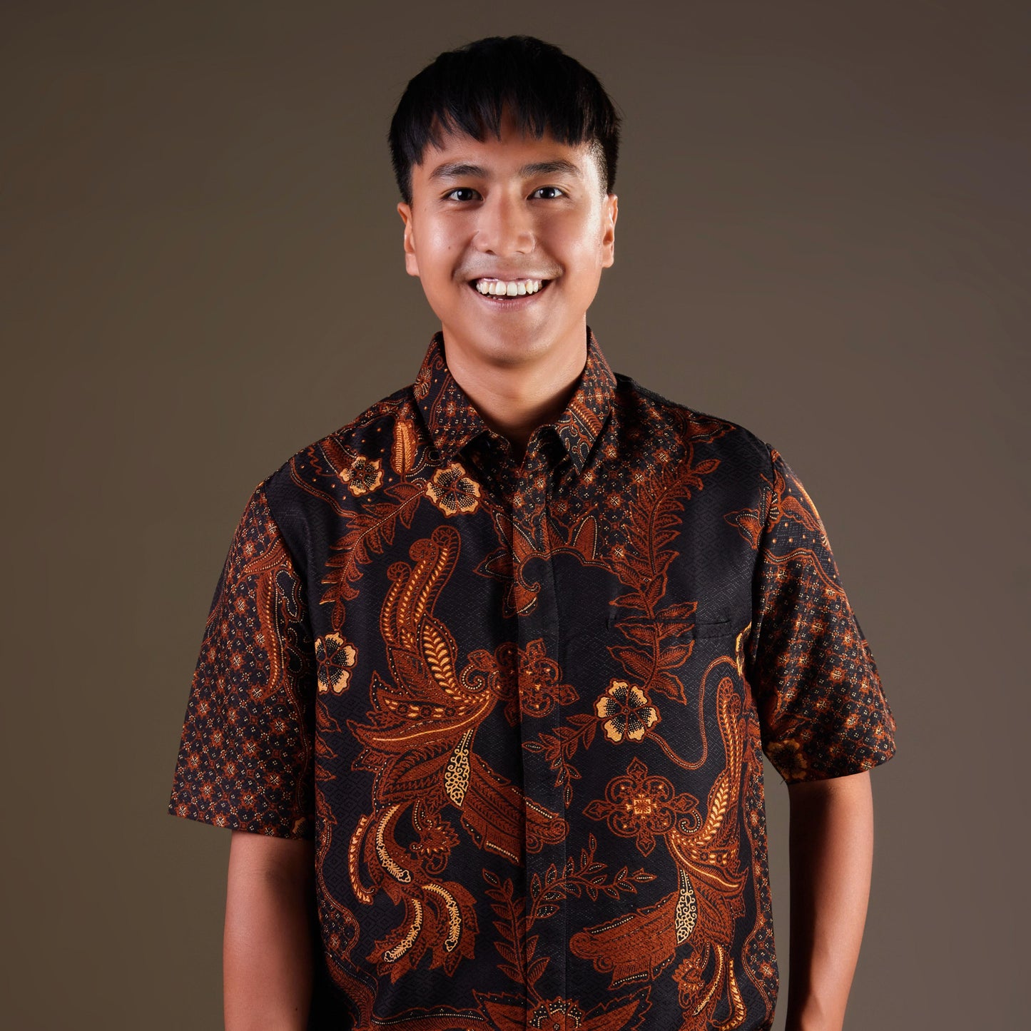 Sangkala - Mandalas Premium Men's Short Sleeve Batik Shirt