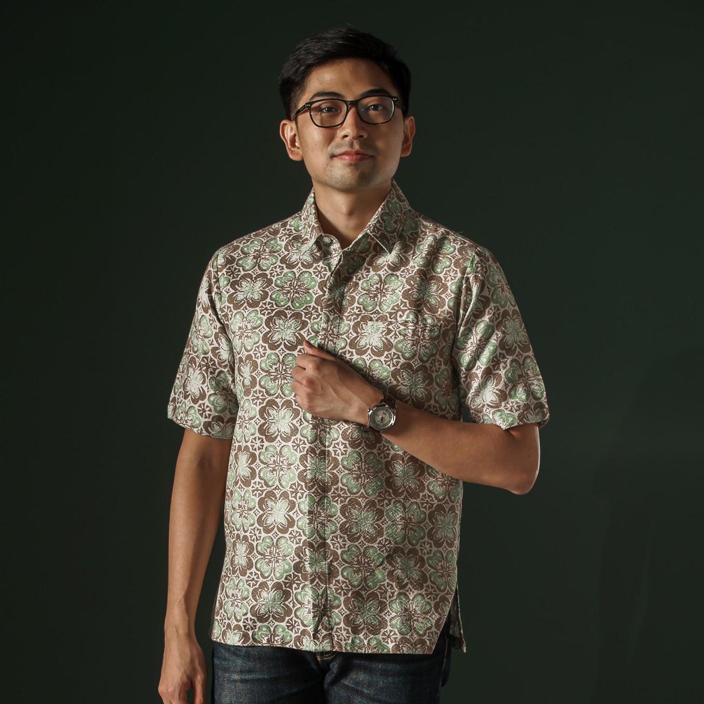 Ranium - Mandalas Premium Men's Short Sleeve Batik Shirt