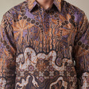 Firelac - Mandalas Premium Men's Long Sleeve Batik Shirt - Mandalas