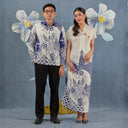 Fowel - Mandalas Set Sarimbit Couple Kemeja Lengan Panjang dan Rok Batik Premium - Mandalas