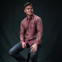 Fusia - Mandalas Kemeja Batik Pria Premium Lengan Panjang - Mandalas