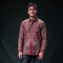 Fusia - Mandalas Kemeja Batik Pria Premium Lengan Panjang - Mandalas