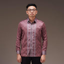 Gandari - Mandalas Kemeja Tenun Pria Songket Handmade Lengan Panjang Premium - Mandalas