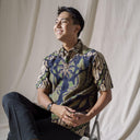 Garajo - Mandalas Kemeja Batik Pria Premium Lengan Pendek - Mandalas