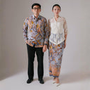 Gayablu - Mandalas Set Sarimbit Couple Kemeja Lengan Panjang dan Rok Batik Premium - Mandalas