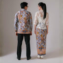 Gayablu - Mandalas Set Sarimbit Couple Kemeja Lengan Panjang dan Rok Batik Premium - Mandalas