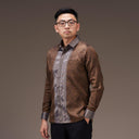 Geni - Mandalas Kemeja Tenun Pria Songket Handmade Lengan Panjang Premium - Mandalas