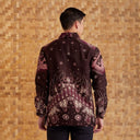 Genta - Mandalas Premium Men's Long Sleeve Batik Shirt - Mandalas