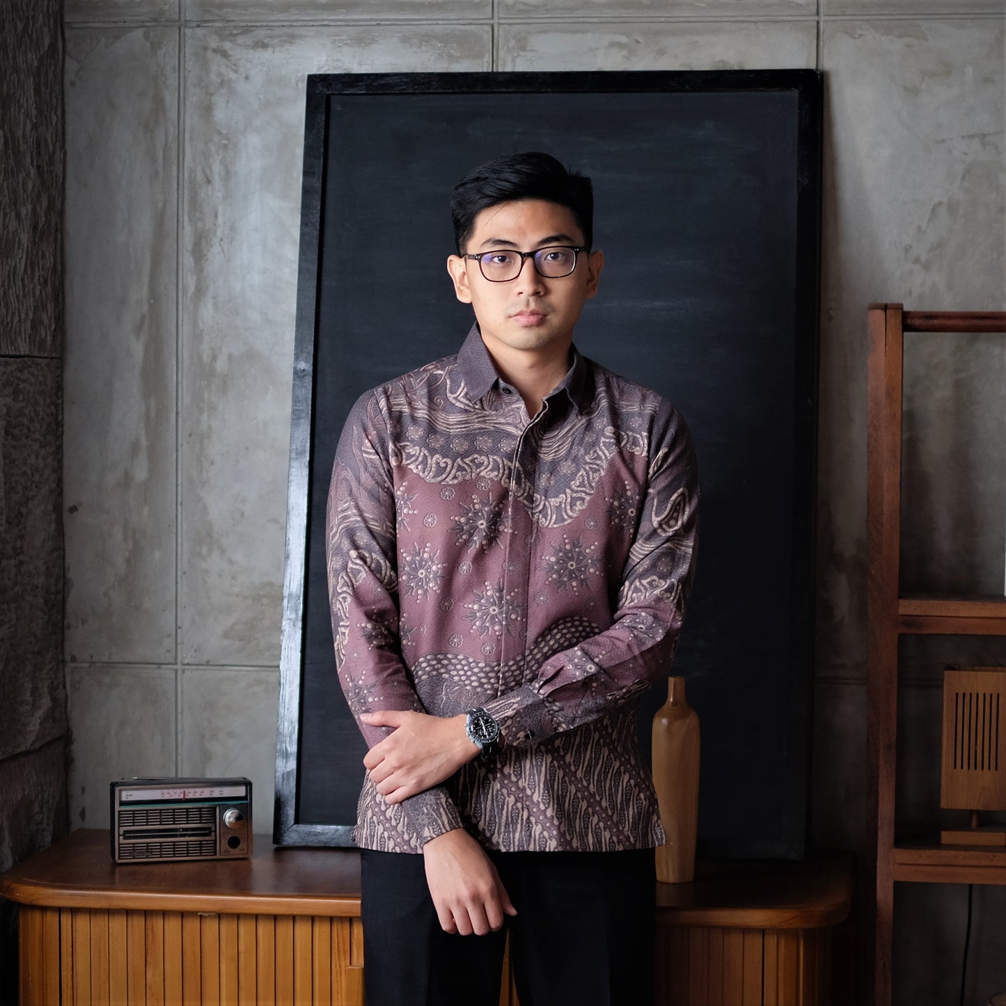 Delvid - Mandalas Kemeja Batik Pria Premium Lengan Panjang