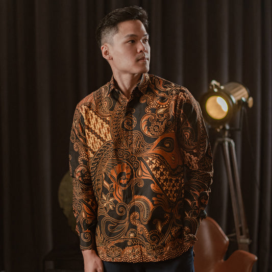 Banara - Mandalas Kemeja Batik Pria Premium Lengan Panjang