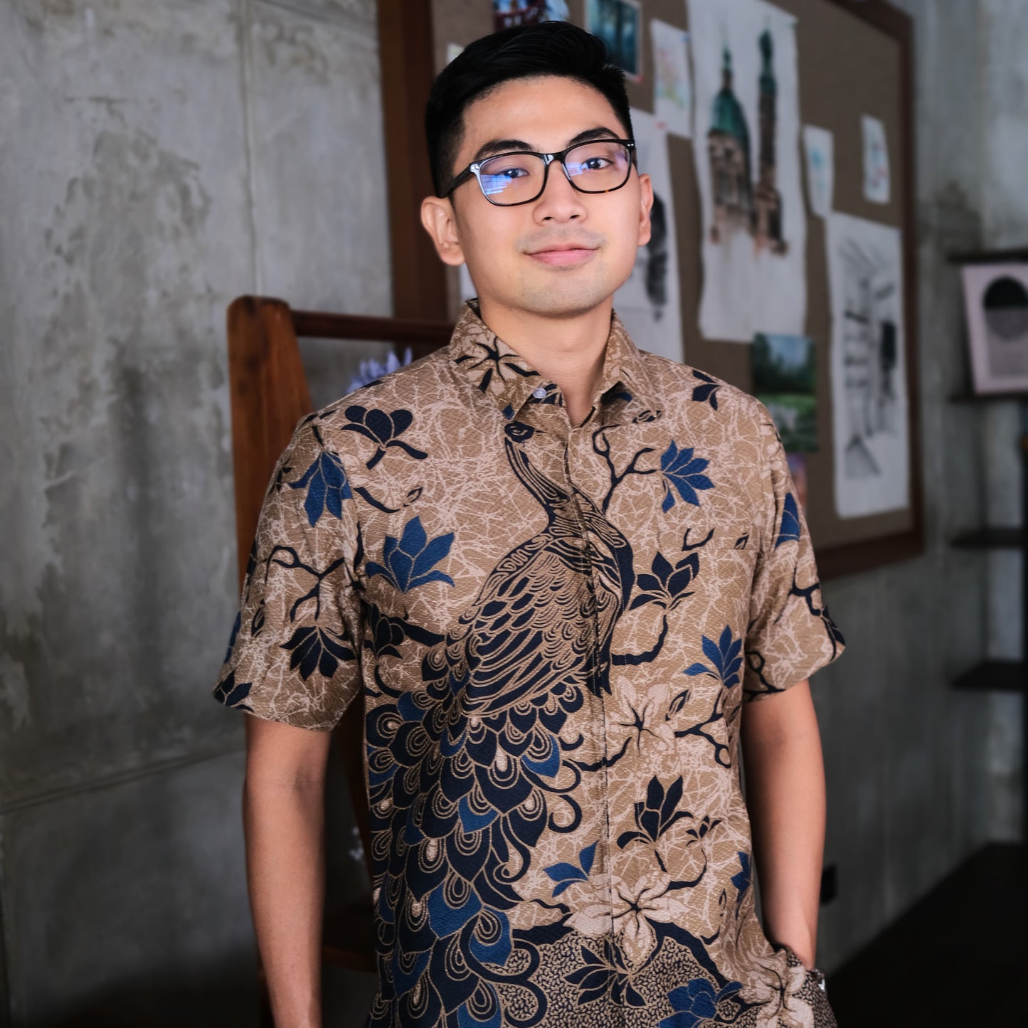 Blutit - Mandalas Kemeja Batik Pria Premium Lengan Pendek