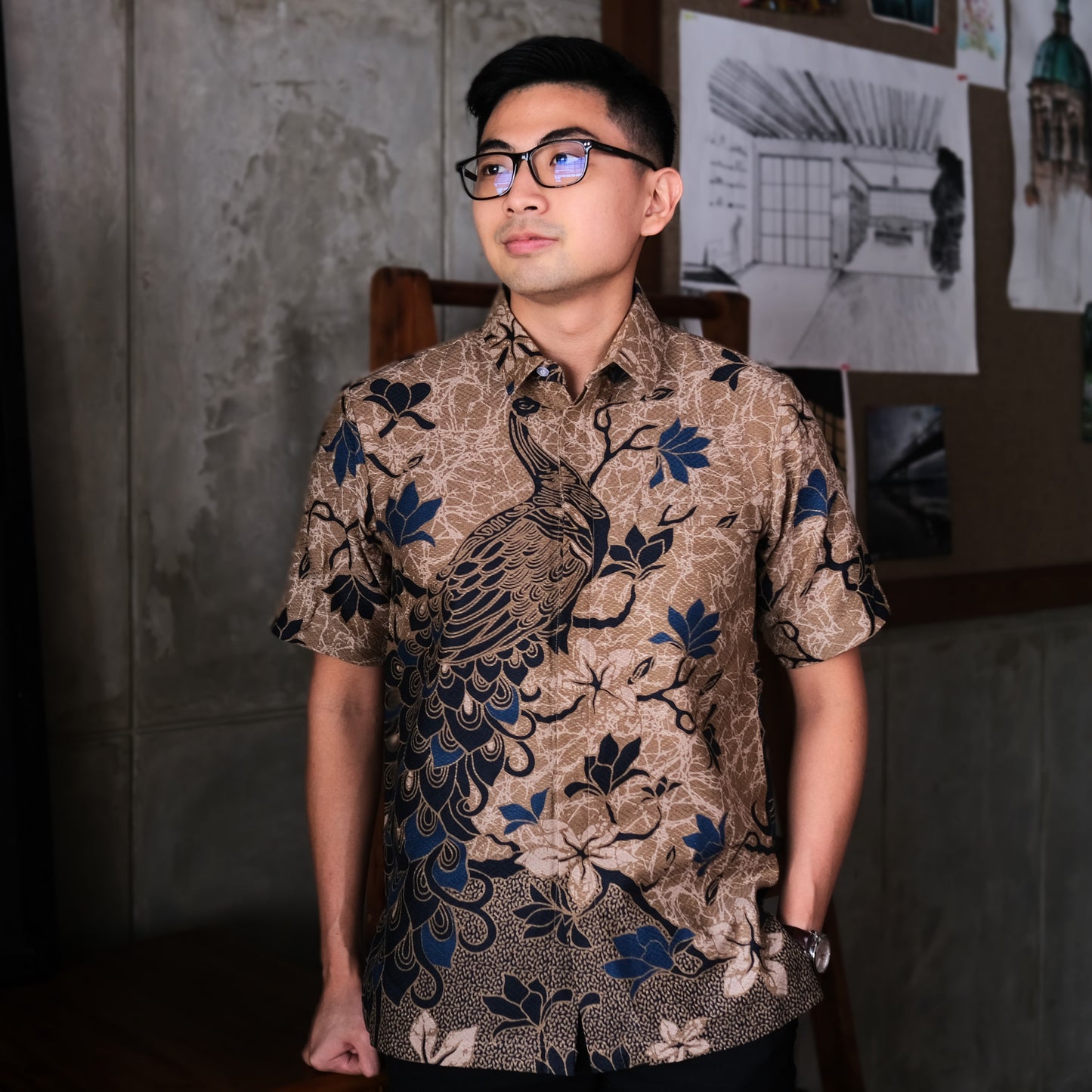 Blutit - Mandalas Kemeja Batik Pria Premium Lengan Pendek