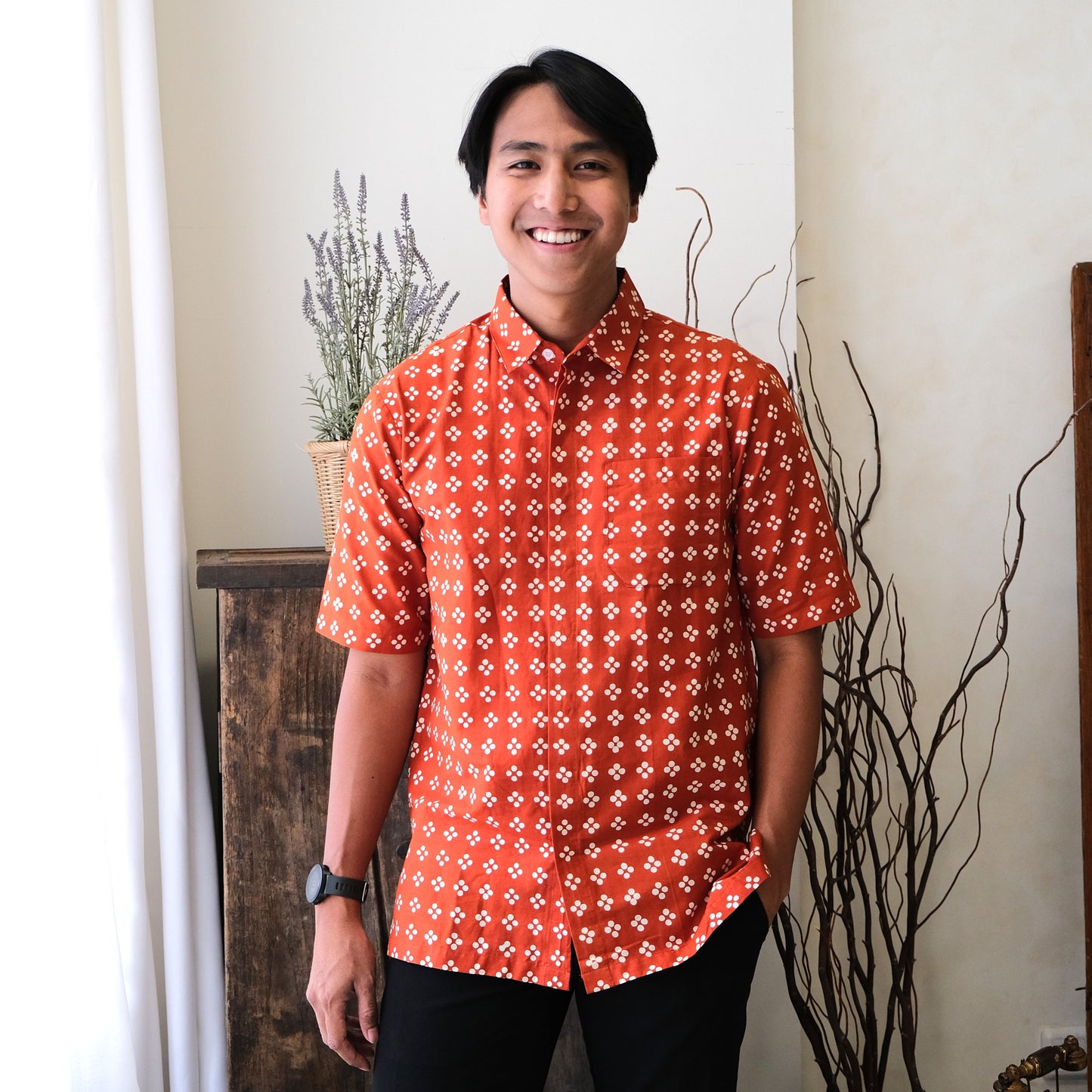 Wabata - Mandalas Kemeja Batik Pria Premium Lengan Pendek