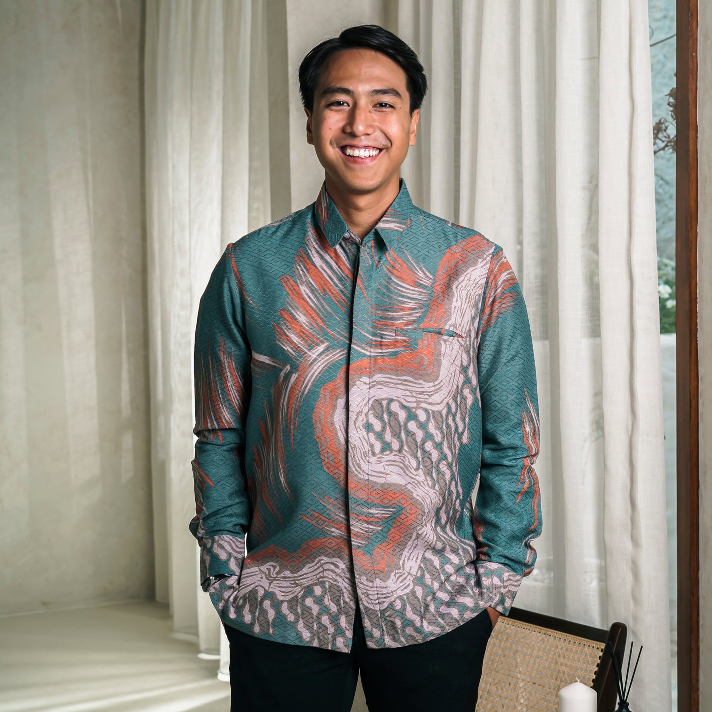 Danrum - Mandalas Kemeja Batik Pria Premium Lengan Panjang