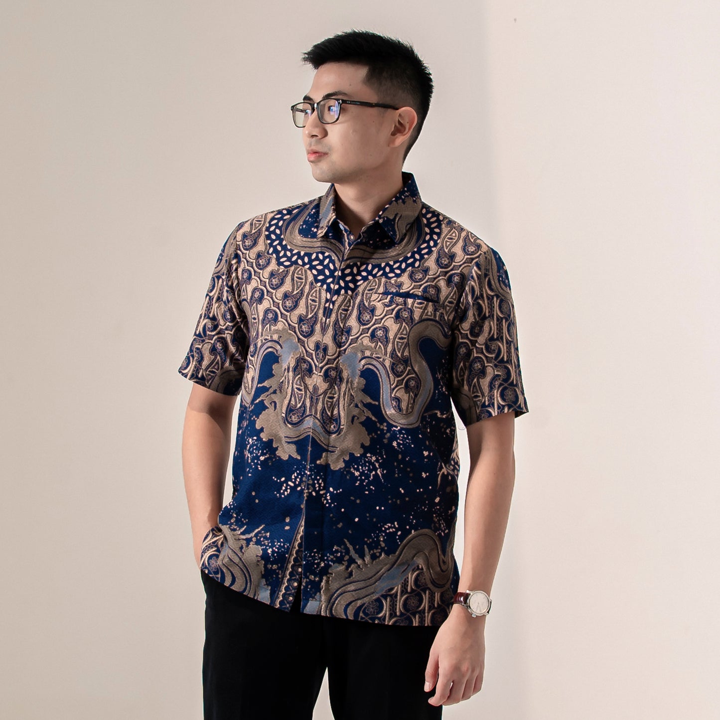 Serasi - Mandalas Kemeja Batik Pria Premium Lengan Pendek