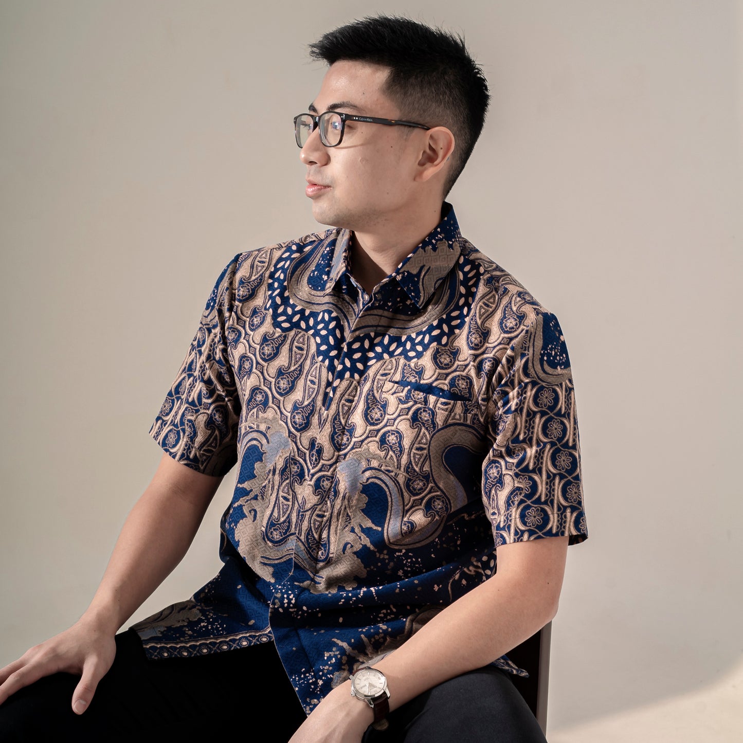 Serasi - Mandalas Kemeja Batik Pria Premium Lengan Pendek