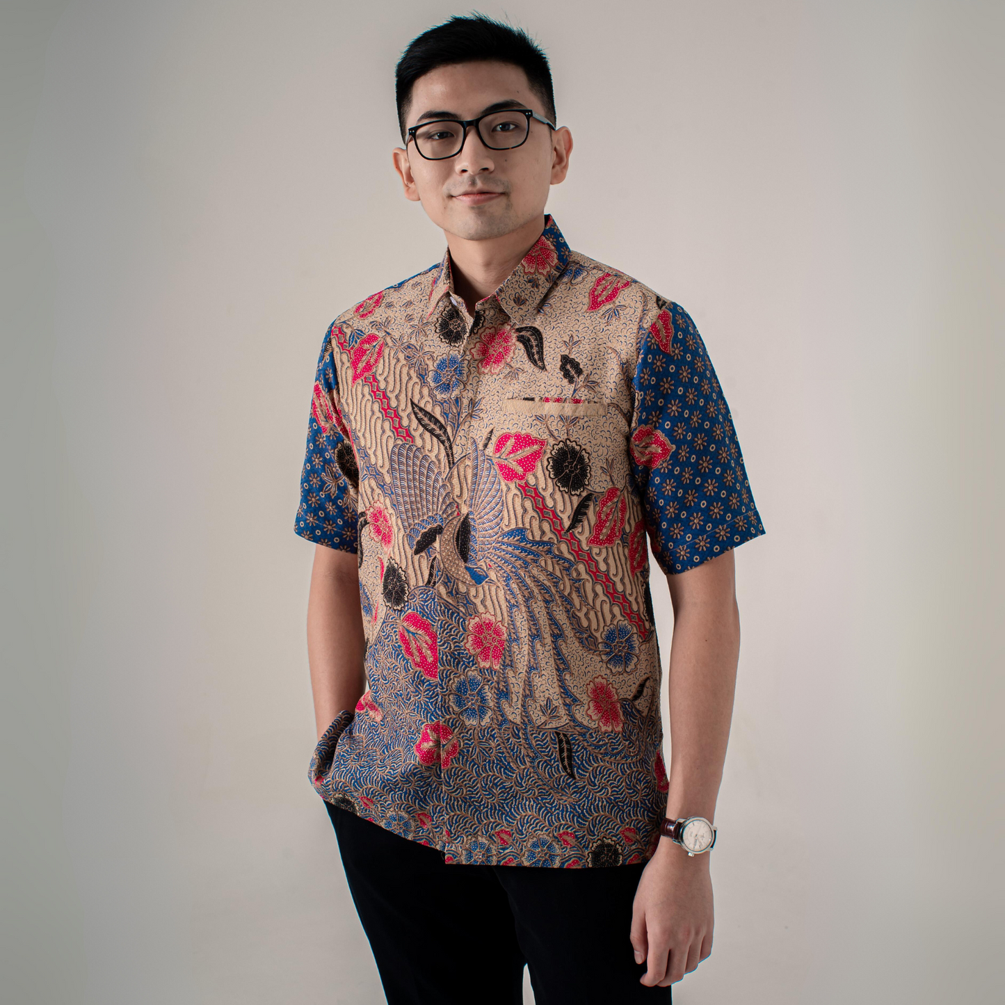 Puspa - Mandalas Kemeja Batik Pria Premium Lengan Pendek