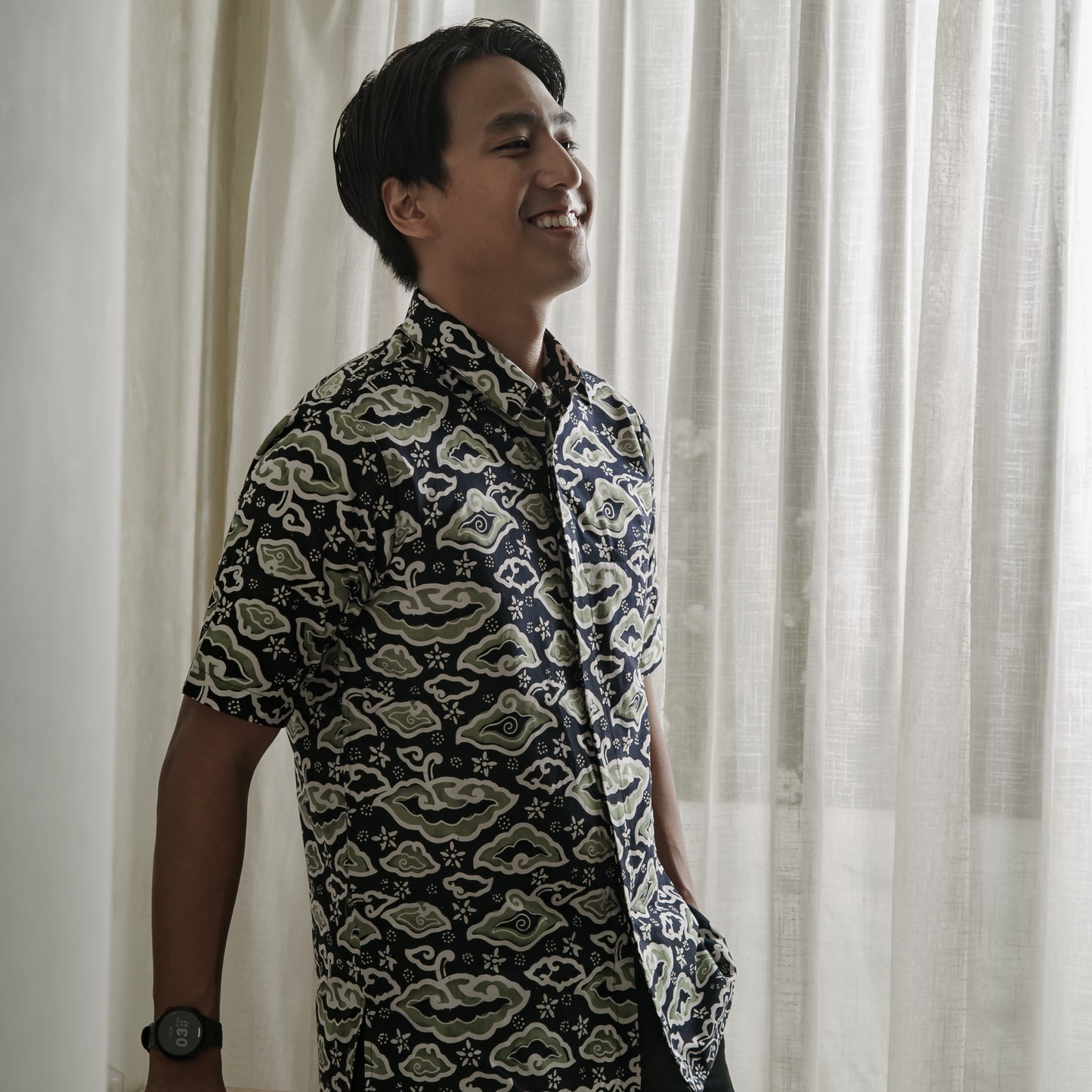 Awajal - Mandalas Kemeja Batik Pria Premium Lengan Pendek