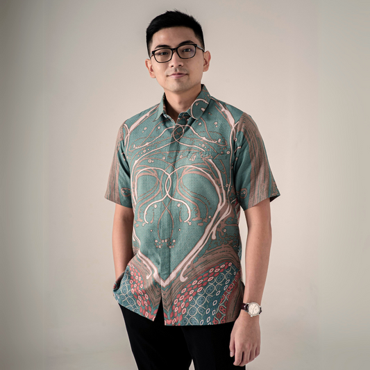 Corejo - Mandalas Kemeja Batik Pria Premium Lengan Pendek