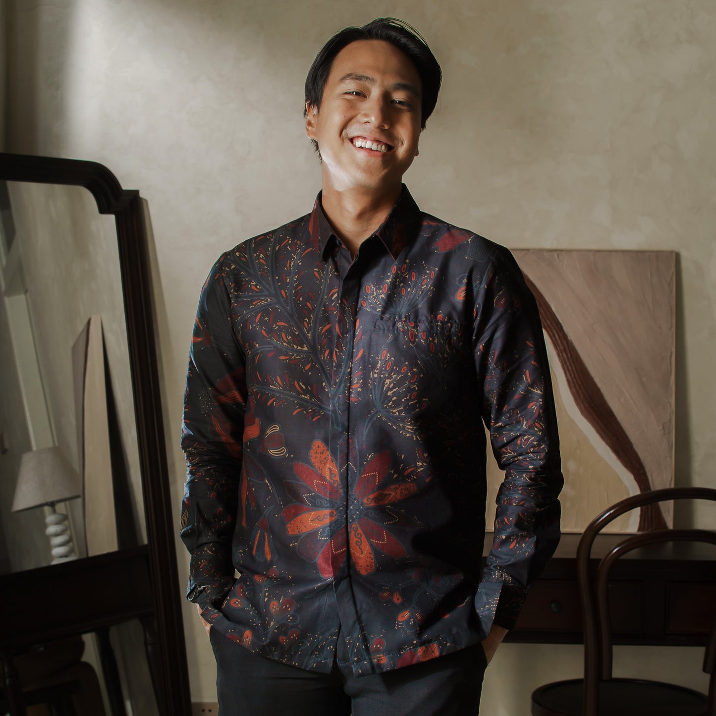 Ixora - Mandalas Kemeja Batik Pria Premium Lengan Panjang