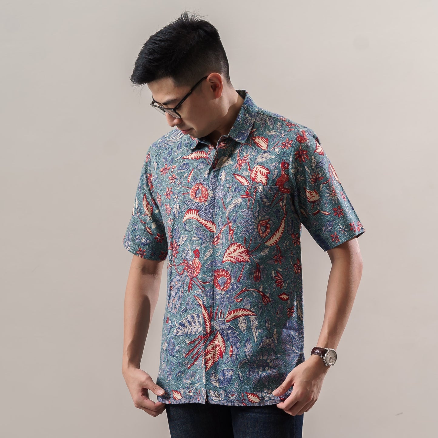 Buanu - Mandalas Kemeja Batik Pria Premium Lengan Pendek