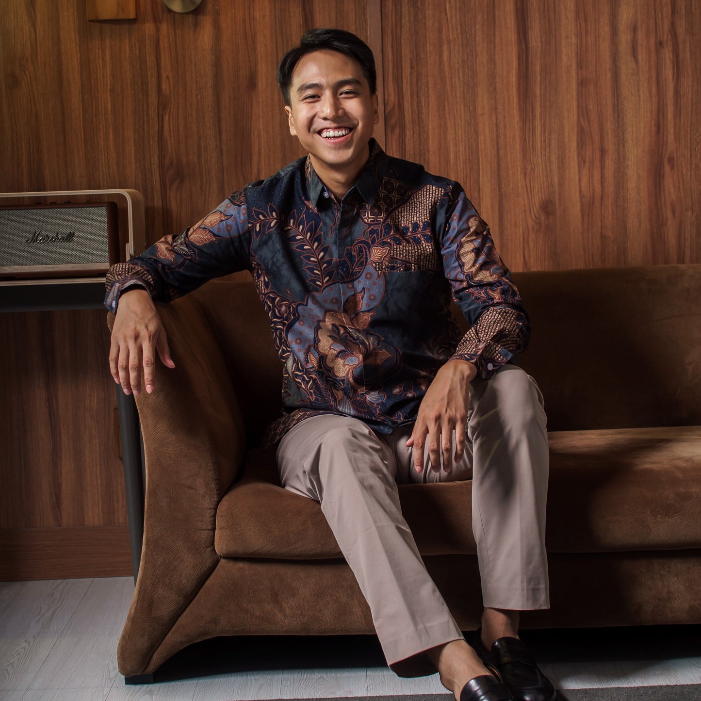 Khandra - Mandalas Kemeja Batik Pria Premium Lengan Panjang