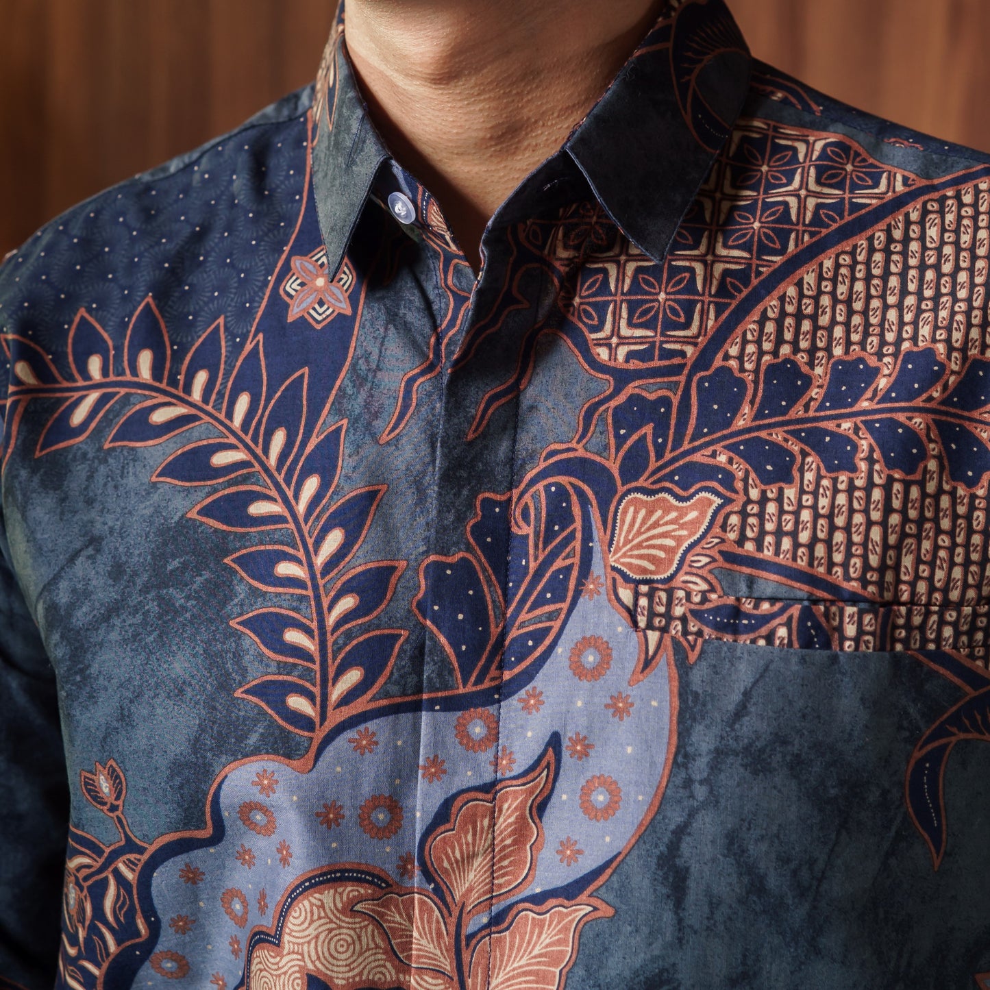 Khandra - Mandalas Kemeja Batik Pria Premium Lengan Panjang