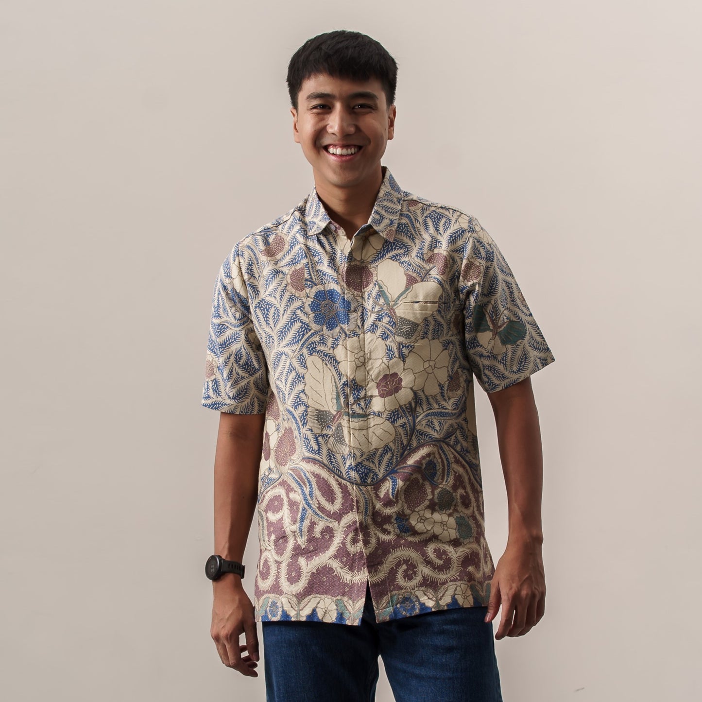 Tamani - Mandalas Kemeja Batik Pria Premium Lengan Pendek