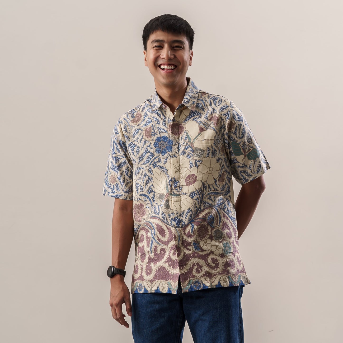 Tamani - Mandalas Kemeja Batik Pria Premium Lengan Pendek