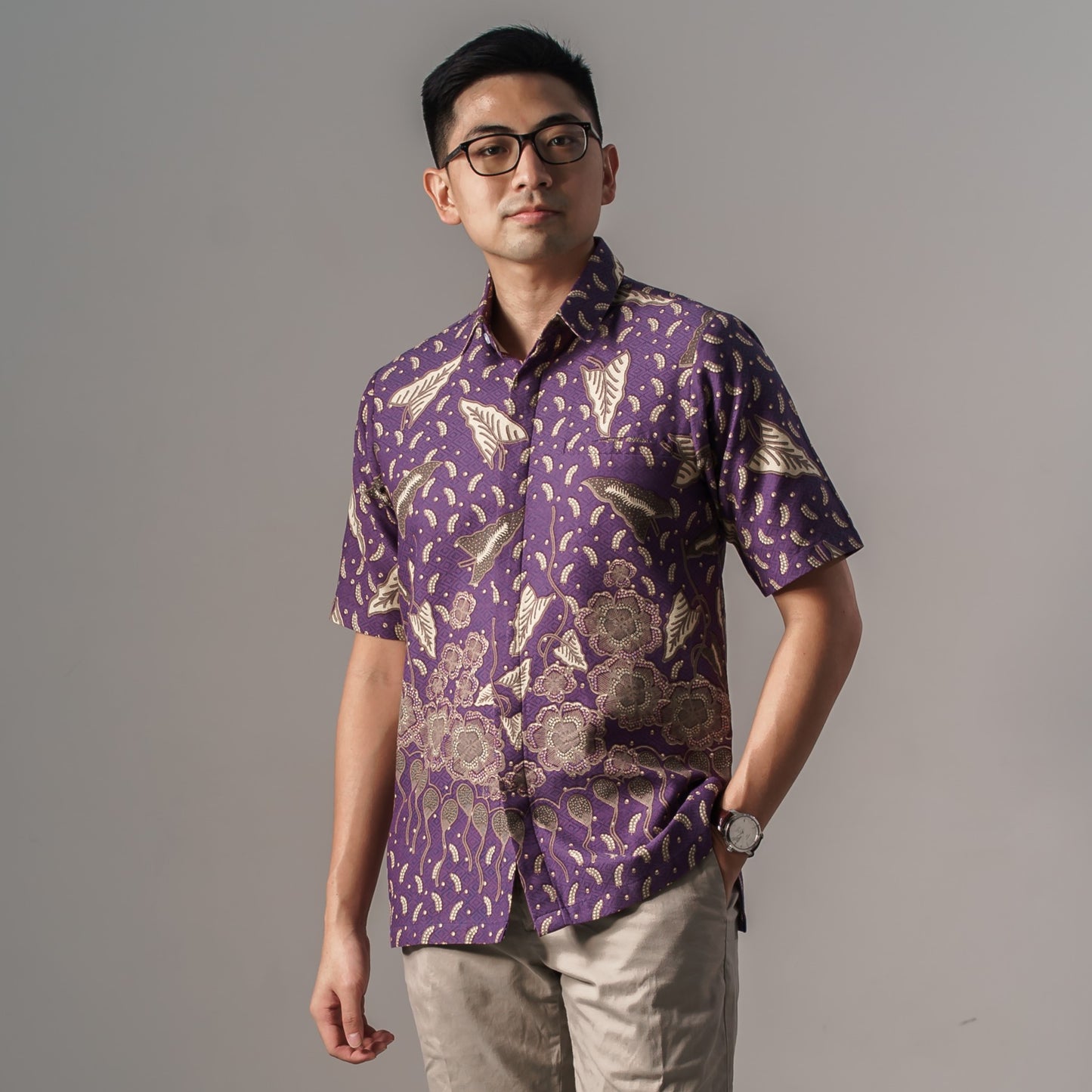 Taro - Mandalas Kemeja Batik Pria Premium Lengan Pendek