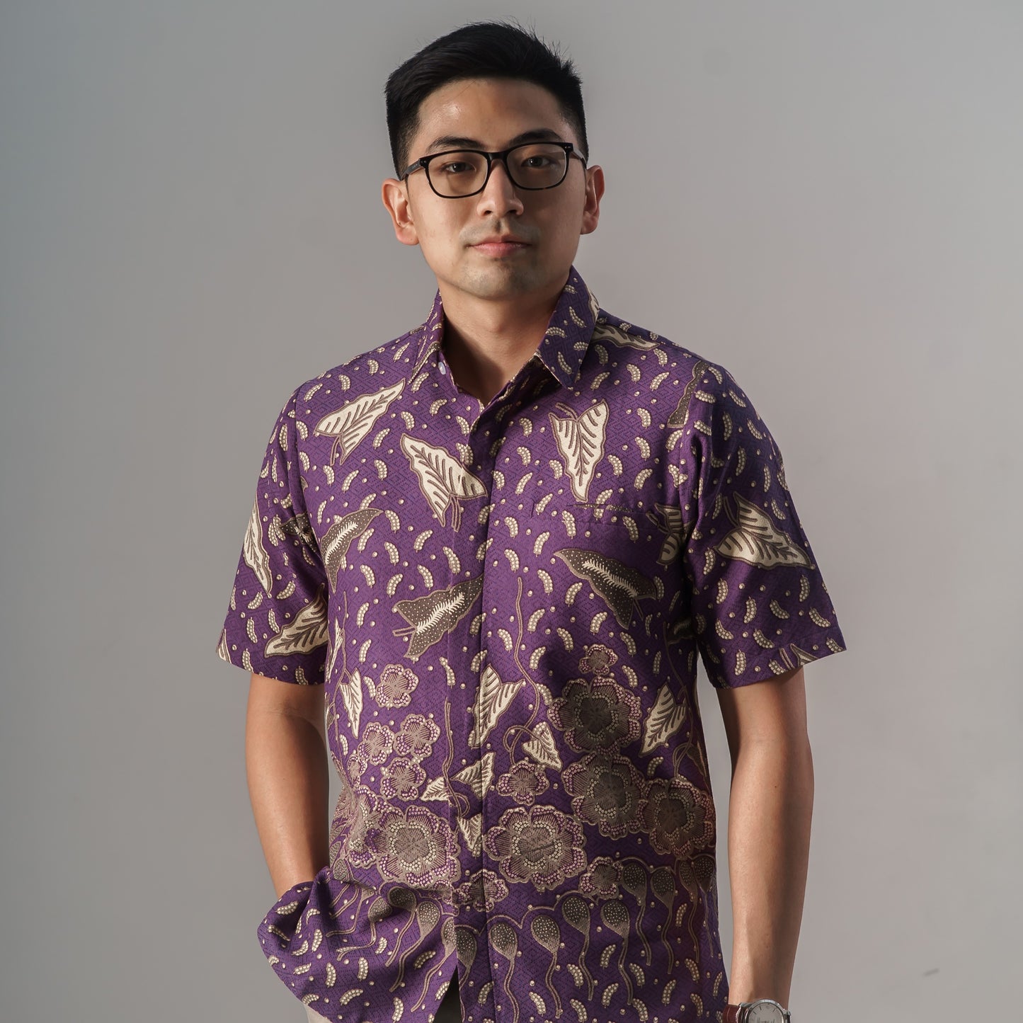 Taro - Mandalas Kemeja Batik Pria Premium Lengan Pendek