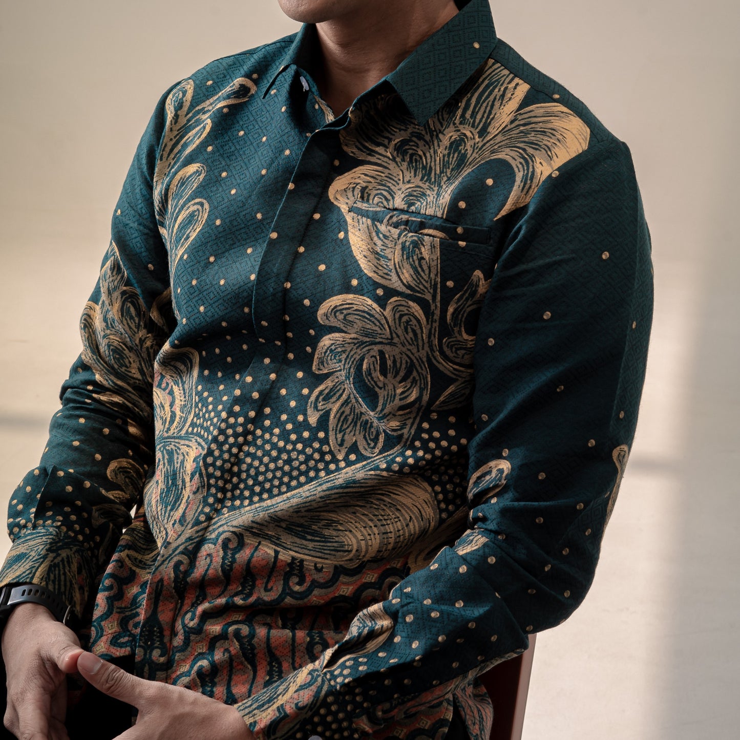 Ravagal - Mandalas Kemeja Batik Pria Premium Lengan Panjang