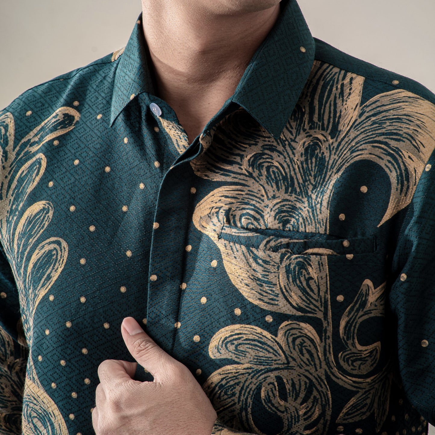 Ravagal - Mandalas Kemeja Batik Pria Premium Lengan Panjang