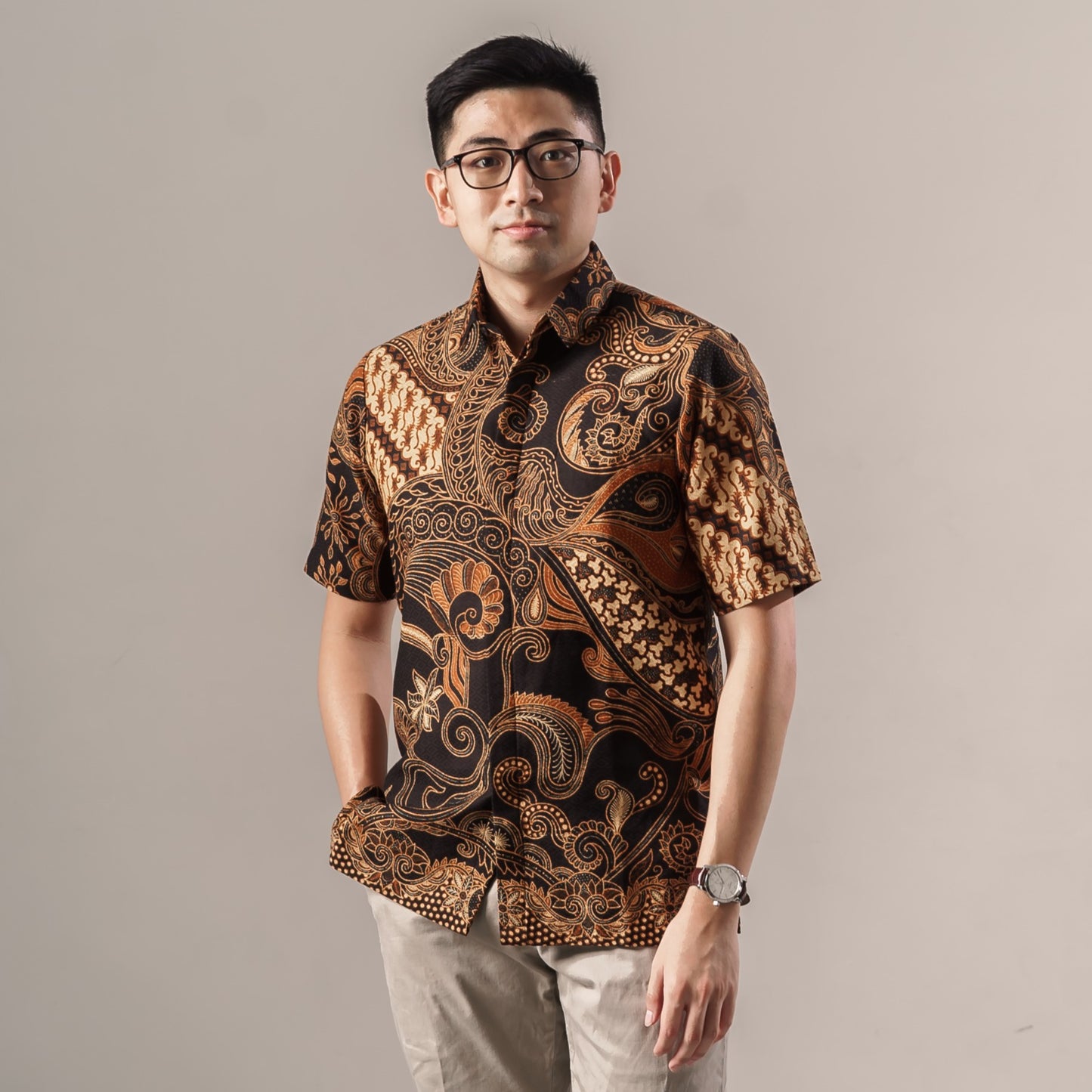 Banara - Mandalas Kemeja Batik Pria Premium Lengan Pendek