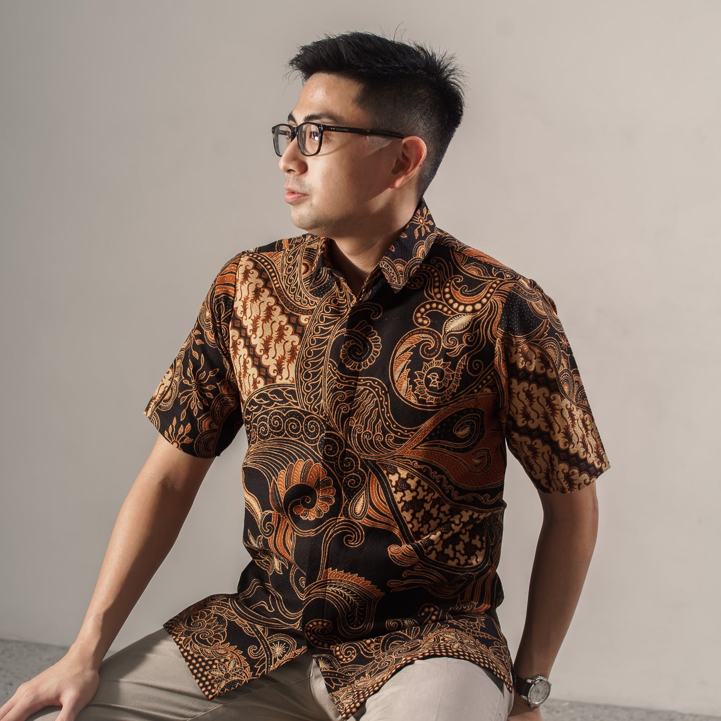 Banara - Mandalas Kemeja Batik Pria Premium Lengan Pendek